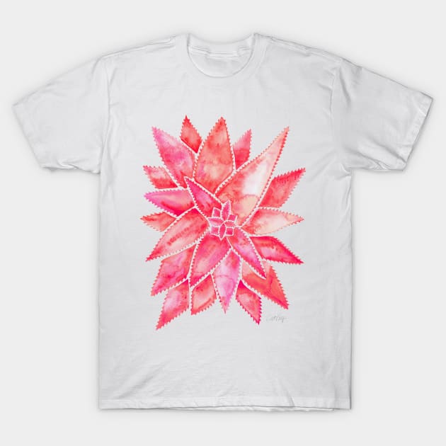 Pink Aloe Vera T-Shirt by CatCoq